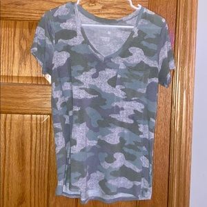 camo v-neck